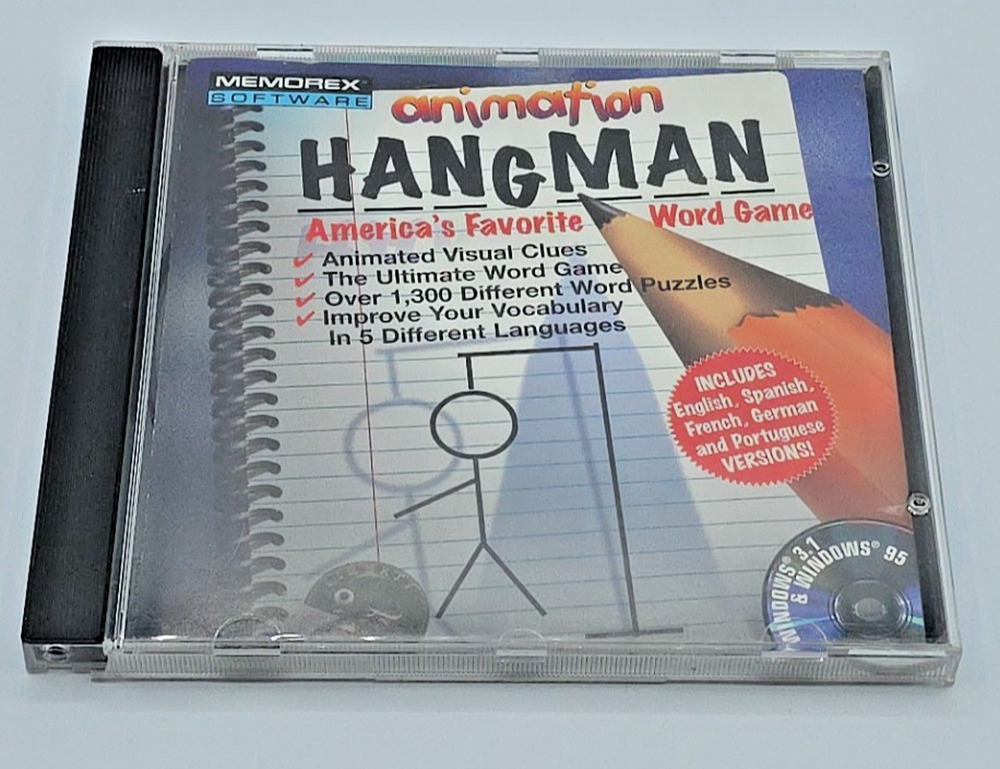 Animation Hangman PC CD-ROM for Windows 95 (1997)